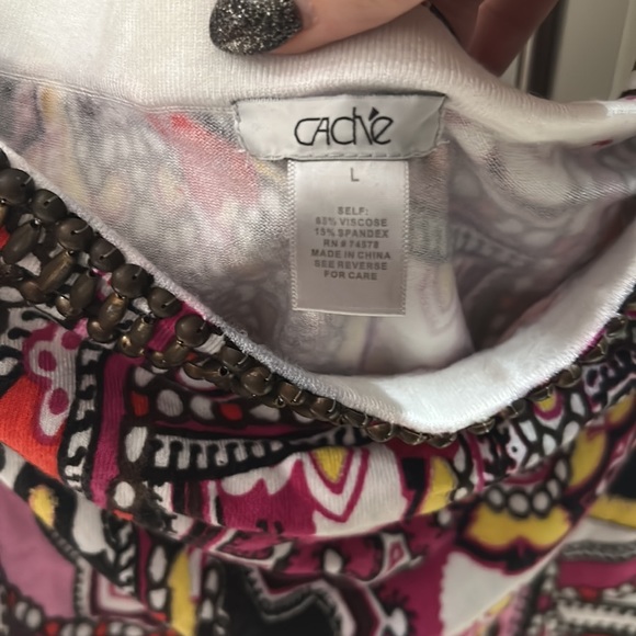 Cache tube top and cardigan - Picture 3 of 6